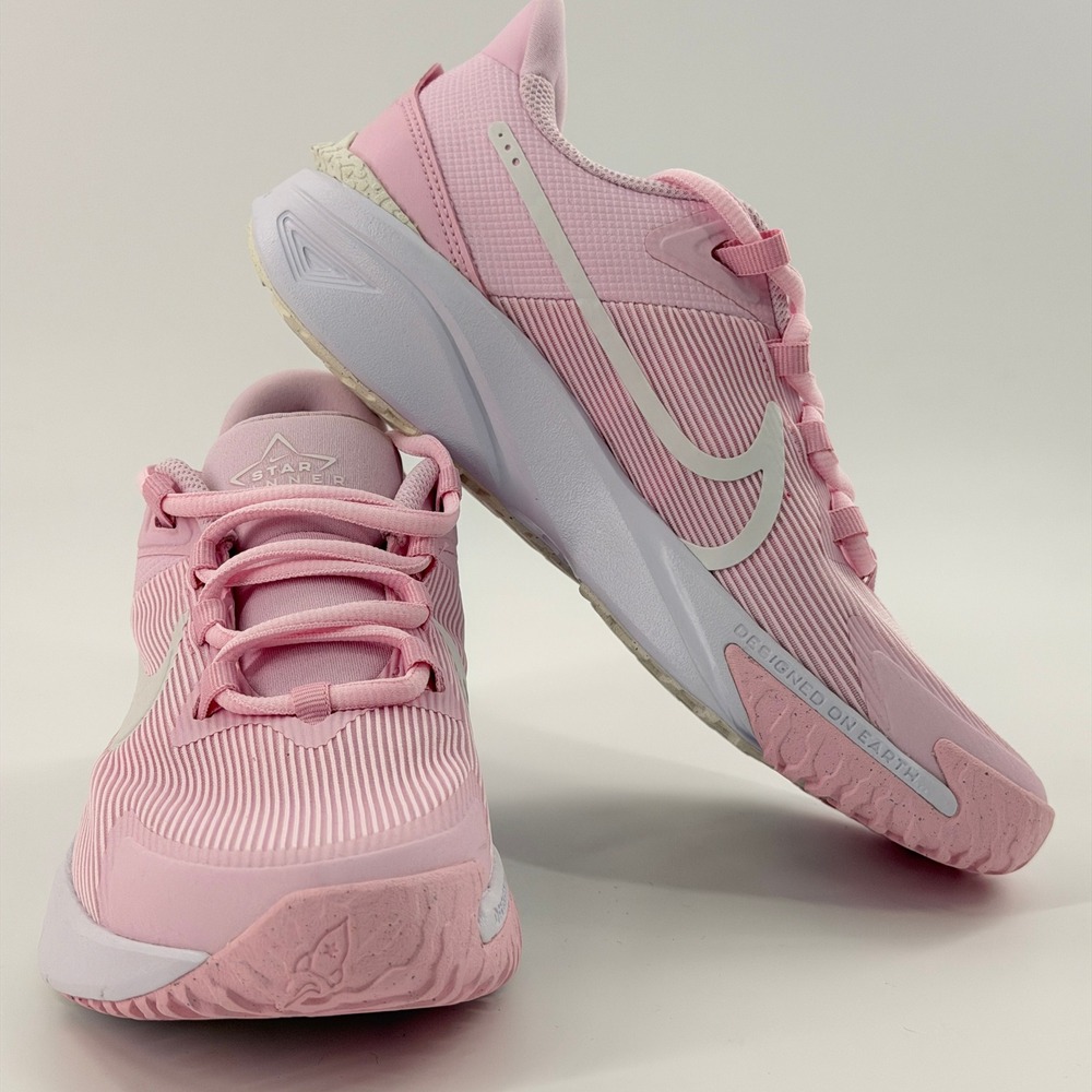 NEW Nike Star Runner 4 NN Running Shoes Kids 5.5Y Pink Foam Summit White